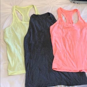 3 lululemon run swiftly tanks